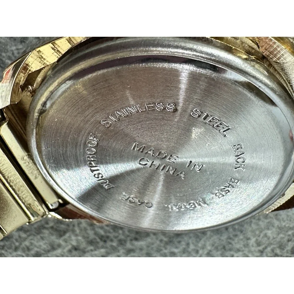 Vintage 1970s Gold Tone Dukles of Hazzard Advertising Digital Quartz Wristwatch